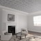 Ekena Millwork 39W x 39H x 38T Small Olivia Decorative Fretwork Ceiling Panels in Architectural Grade PVC CELP39X3901OLV - alternate 1